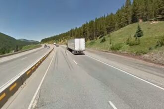 Vail Pass is a difficult road in Colorado